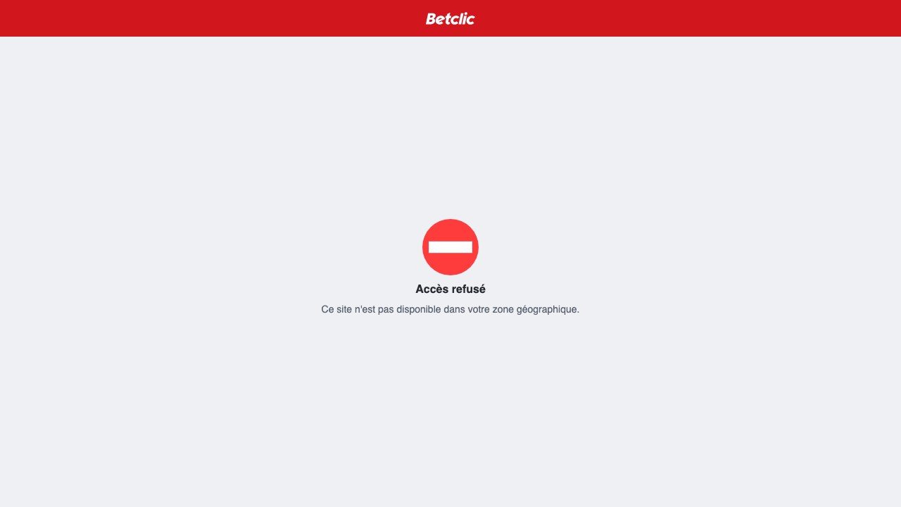 Betclic casino homepage screenshot