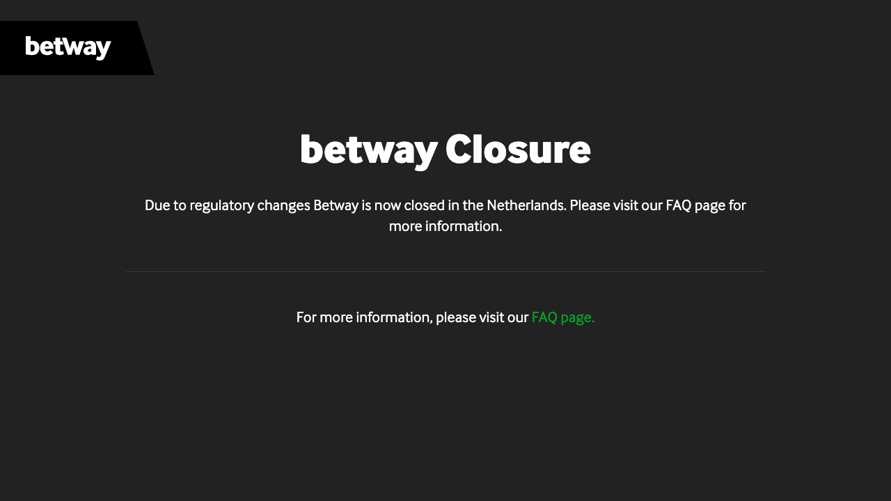 Betway casino homepage screenshot