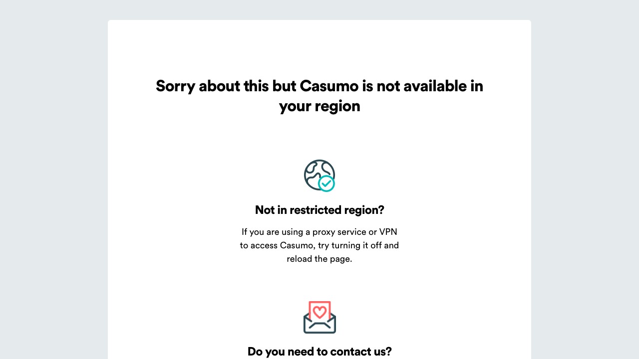 Casumo homepage screenshot