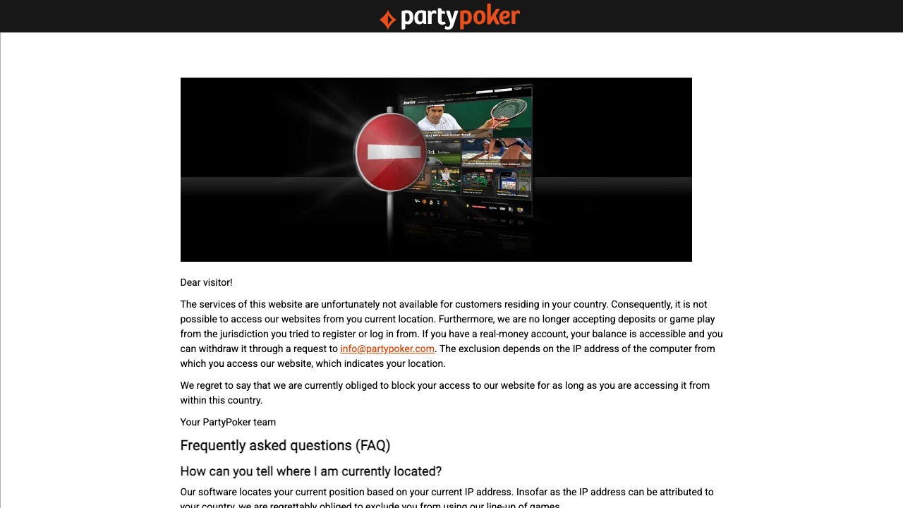 partypoker homepage screenshot